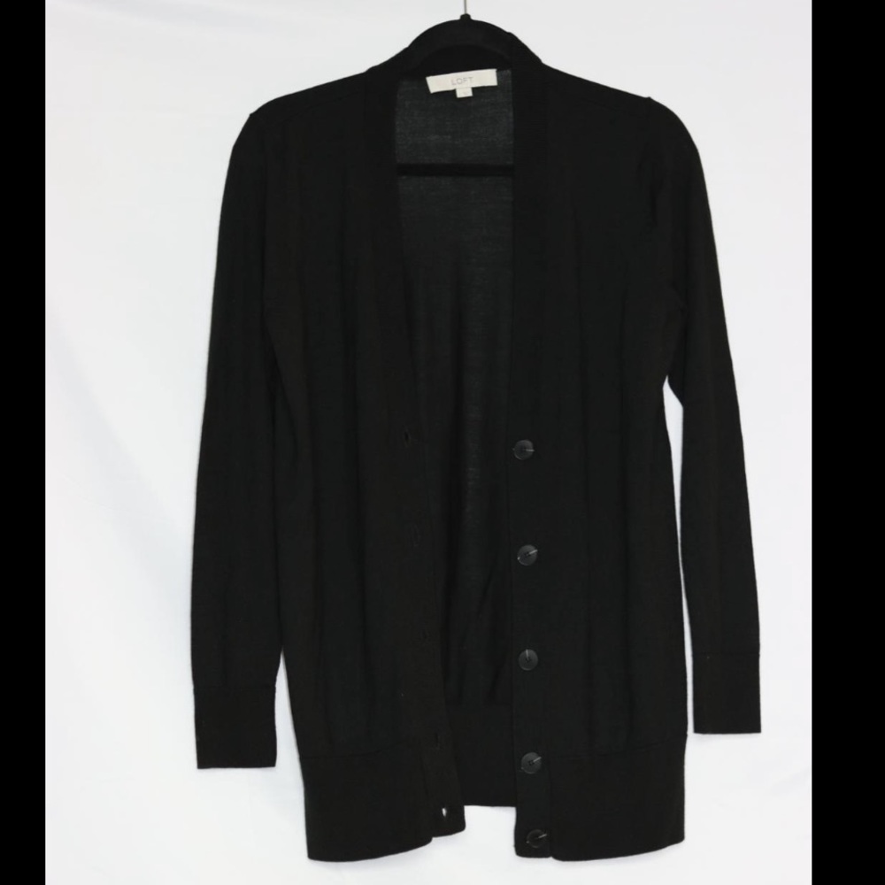 LOFT Black Cardigan